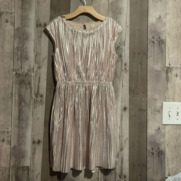 Crewcuts Metallic Pleated Dress - Picture 1 of 7